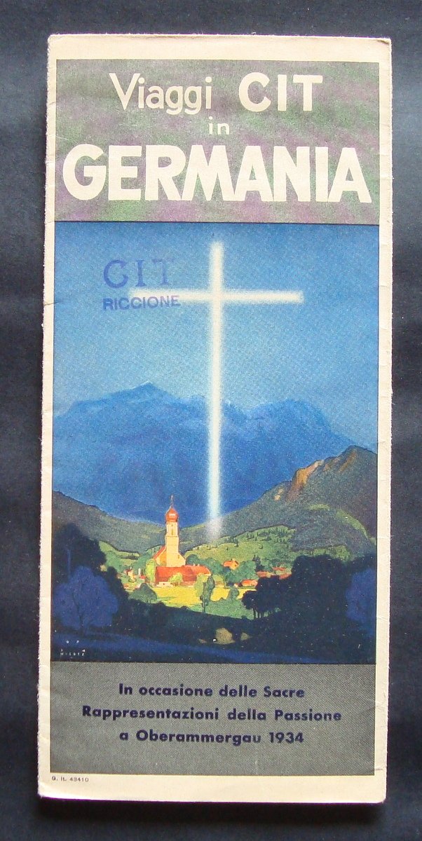 Fascicolo Turistico VIaggi CIT in Germania 1934 castelli Oberammergau Fussen