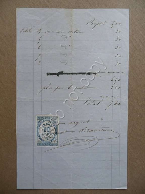 Fattura Guiot & Brandin Loueurs Ancienne Maison Degrange Carrozze Calessi … | Immagine Gallery 2