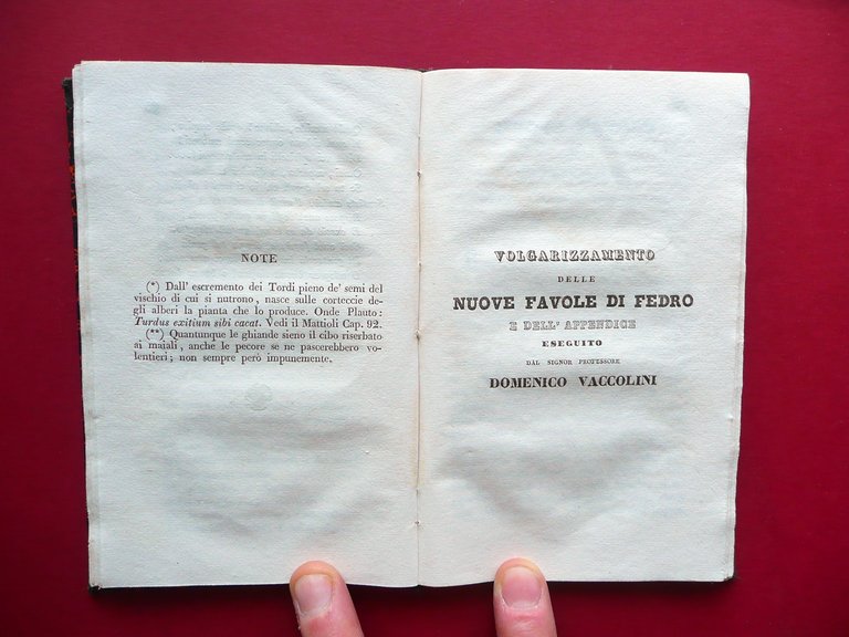 Favole Esopiane esposte da Cesare Cavara Aggiuntovi Fedro Tiocchi Bologna …