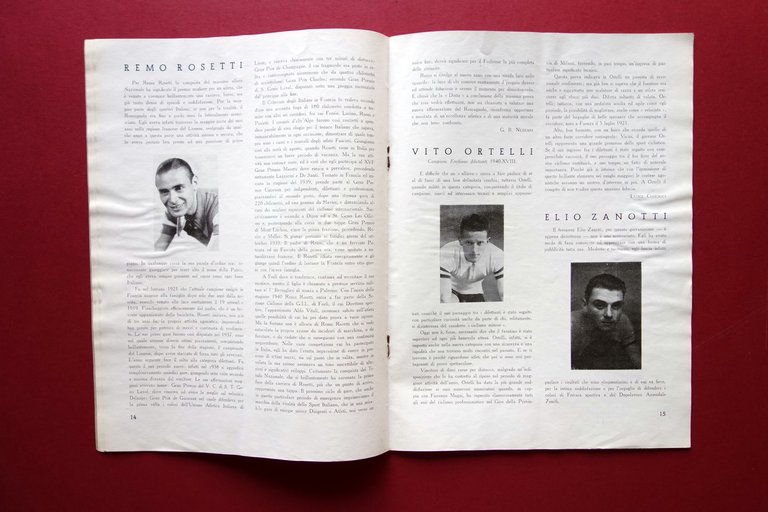 Federazione Ciclistica Italiana Relazione Annuale 1940 Direttorio Emilia