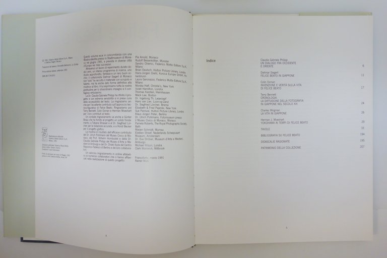 FELICE BEATO VIAGGIO IN GIAPPONE 1863-1877 FEDERICO MOTTA 1991 FOTOGRAFIE