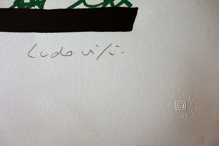 Felice Ludovisi Serigrafia Originale il Volto Il Labirinto Roma 1982 … | Immagine Gallery 2