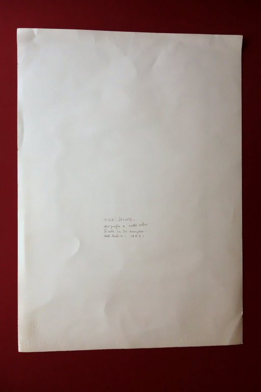 Felice Ludovisi Serigrafia Originale il Volto Il Labirinto Roma 1982 … | Immagine Gallery 3