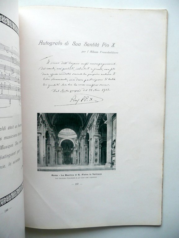 Ferrara a Gerolamo Frescobaldi Nando Bennati 1908 Autografo Giulia Cavallari