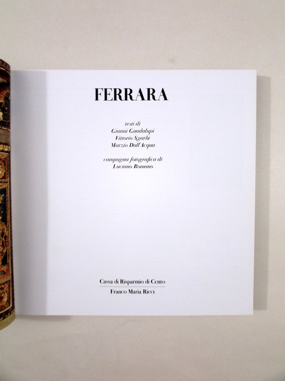 Ferrara Cassa di Risparmio di Cento Franco Maria Ricci 2002 …
