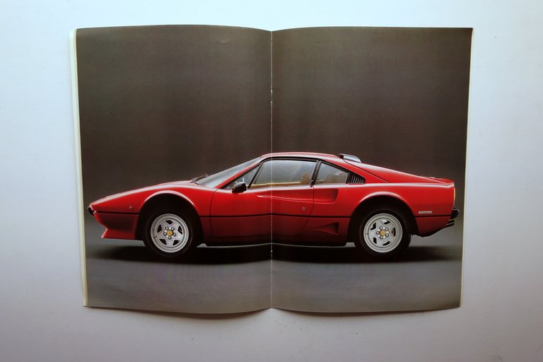 Ferrari 208 Turbo Auto Brochure Pubblicitaria Anni '80