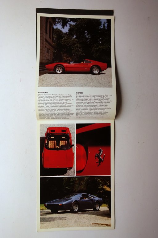 Ferrari 308 GTB GTS Auto Brochure Pubblicitaria Anni '80 con …