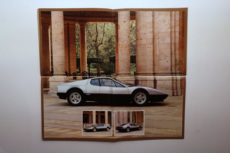 Ferrari 512 BBI Auto Brochure Pubblicitaria Anni '80