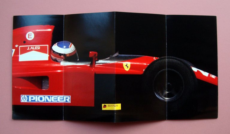 Ferrari Auto pieghevole fisarmonica Puntografico 1991 motori F1