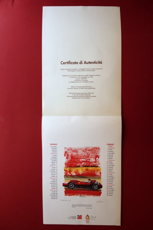 Ferrari Calendario 1992 6 Litografie Originali di Nani Tedeschi Galleria …