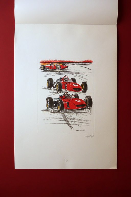 Ferrari Calendario 1992 6 Litografie Originali di Nani Tedeschi Galleria …