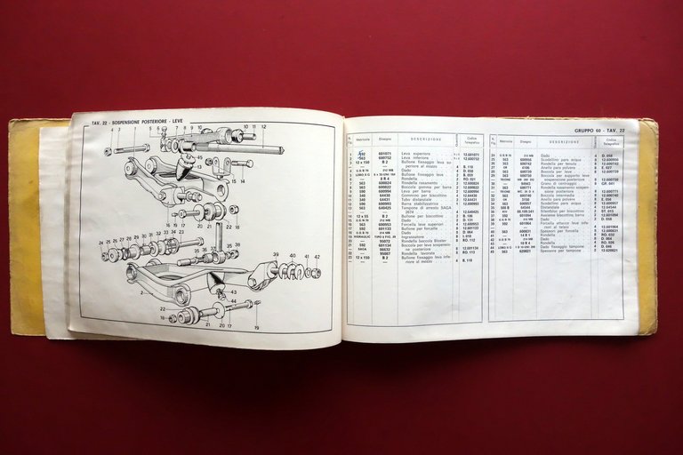 Ferrari Coupe 330 GTC Catalogo Parti di Ricambio Libretto Manutenzione …