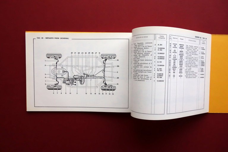 Ferrari Coupe 330 GTC Catalogo Parti di Ricambio Manutenzione 1967 …