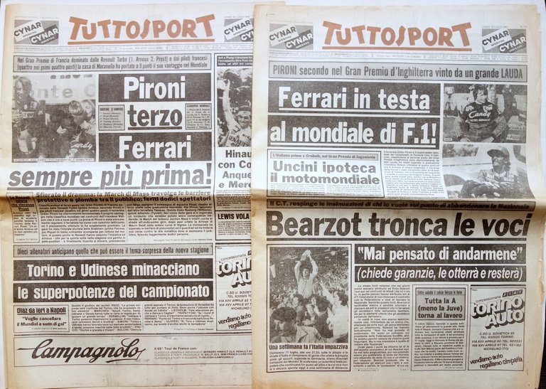 Ferrari Formula 1 Gare Villeneuve Lauda Imola Monza 7 Quotidiani …