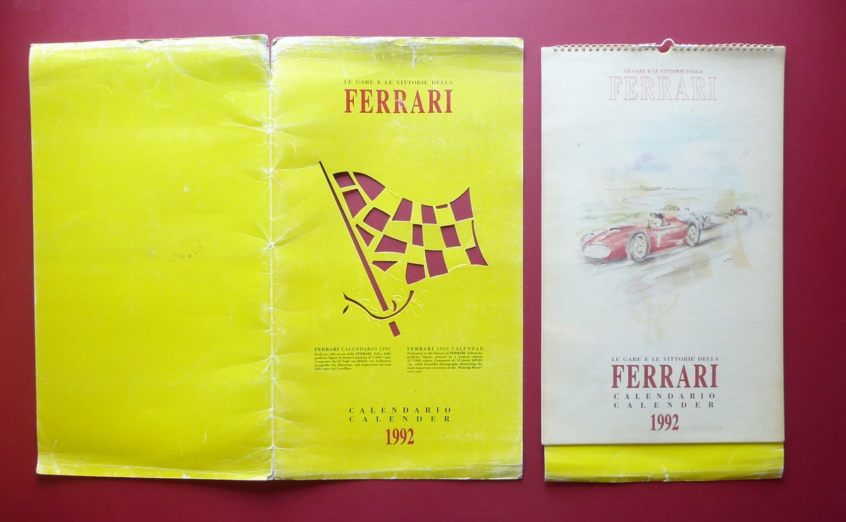 Ferrari Grande Calendario 1992 Gare Vittorie Storia Maranello Modena Auto …