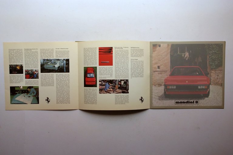 Ferrari Mondial 8 US Version Auto Brochure Pubblicitaria