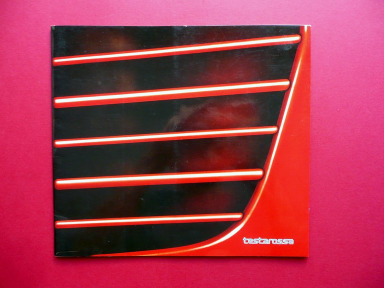 Ferrari Testarossa Brossura Pubblicitaria Motore Dati Tecnici Auto 1984