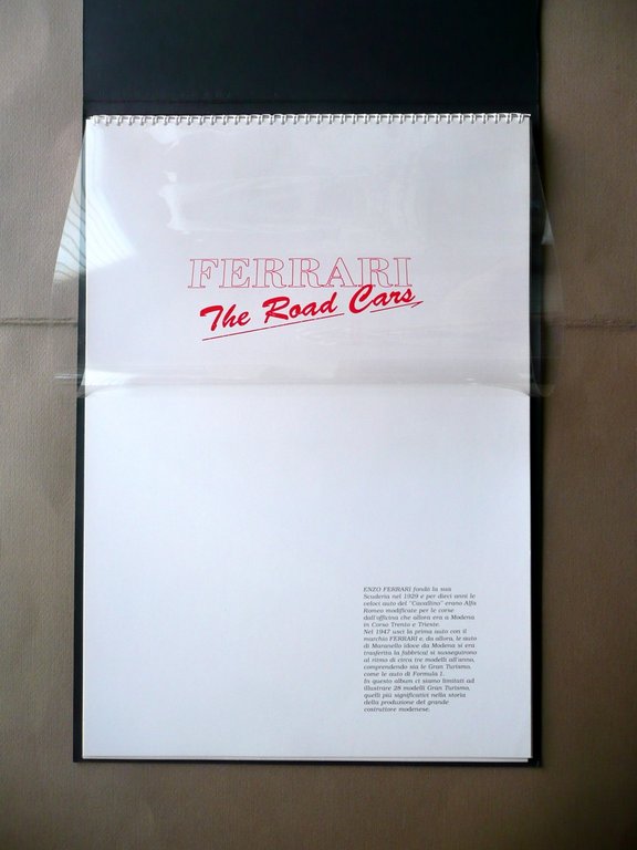 Ferrari The Road Cars 4 Tavole Modelli Auto SIGEM Modena …