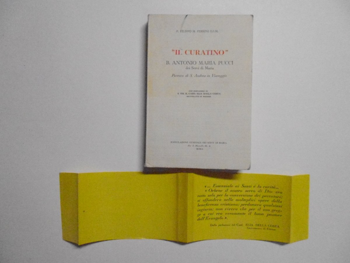 Ferrini Il Curatino Antonio Maria Pucci Postulazione Generale dei Servi …