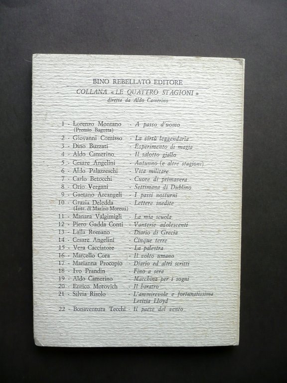 Ferruccio Brugnaro L'Enigma Il Vero Rebellato Padova 1965 1∞ Ed. …