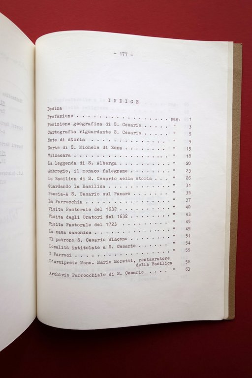 Ferruccio Richeldi San Cesario sul Panaro Dattiloscritto Bozza Pre Stampa …