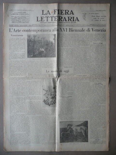 Fiera Letteraria Paolo Buzzi Genesi Futurismo Marinetti Letteratura Arte 1928