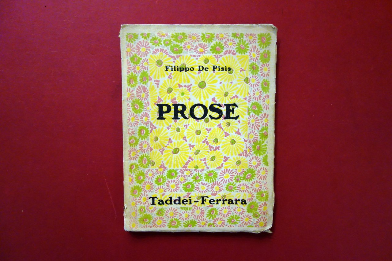 Filippo de Pisis Prose Taddei Ferrara 1920 1° Edizione Molto … | Immagine principale
