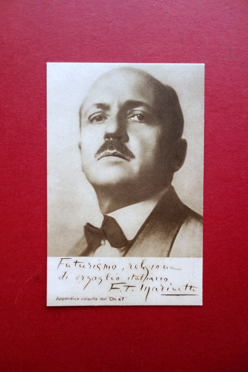 Filippo Tommaso Marinetti Cartolina Parlante Chi Ë? Formiggini Roma Anni '20