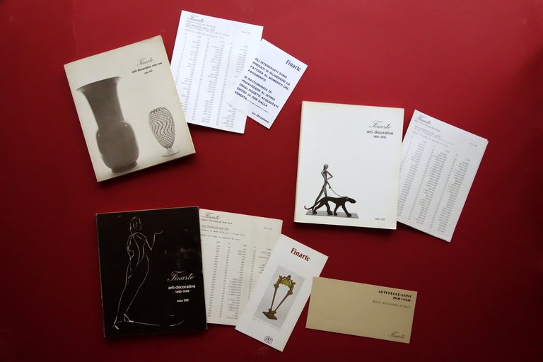 Finarte Arti Decorative 1890-1940 3 Cataloghi d'Asta 302-322-326 1979-80 Daverio | Immagine Gallery 1