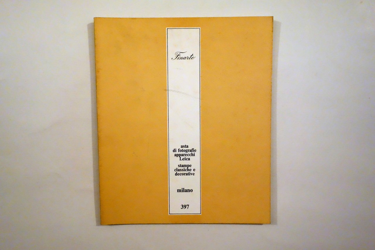 Finarte Milano Catalogo Asta Fotografie Apparecchi Leica Stampe Decorative 1982