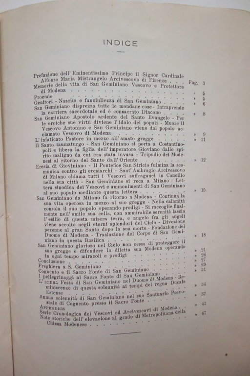 Fisonomia di S. Geminiano F. Ferrari Tip. Immacolata Concezione Modena …