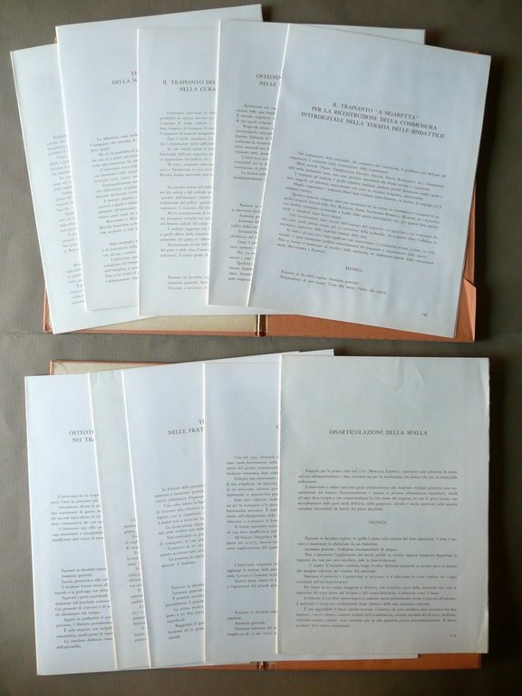 Folia Orthopaedica Zanoli Istituto Rizzoli Bologna 1961 Serie 3∞ 6∞ …