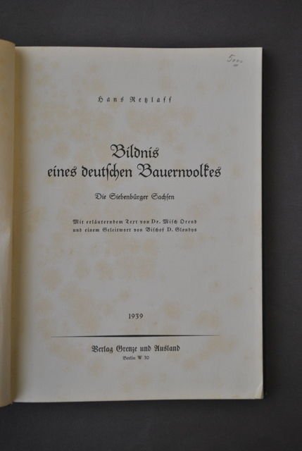 Folklore Baviera Bildnis eines deutschen Bavernvoltes Germania Berlino 1939