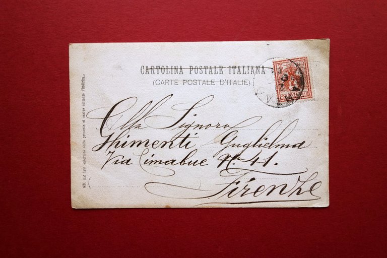 Fotocartolina Banda Cittadina Viaggiata Primo '900 Timbro Fanano Modena