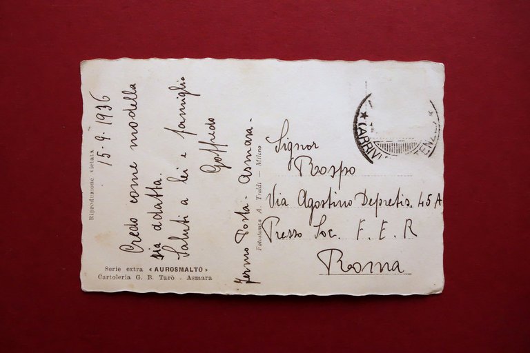 Fotocartolina Originale Donna Abissina Nudo AOI Foto Comini TarÚ Asmara … | Immagine Gallery 2