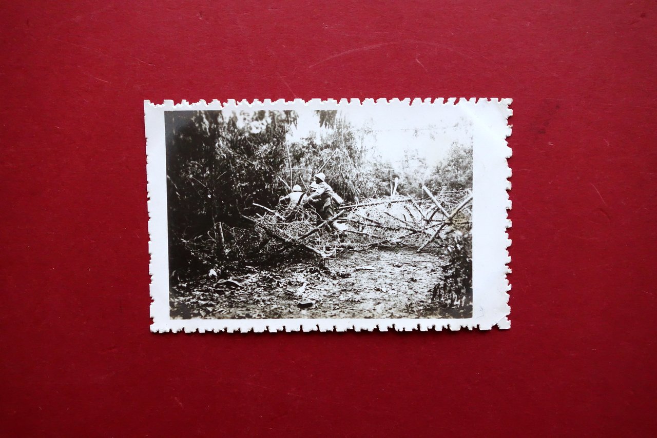 Fotocartolina Originale WW1 Guerra FagarÈ di Piave Soldati Fanteria 1917-18
