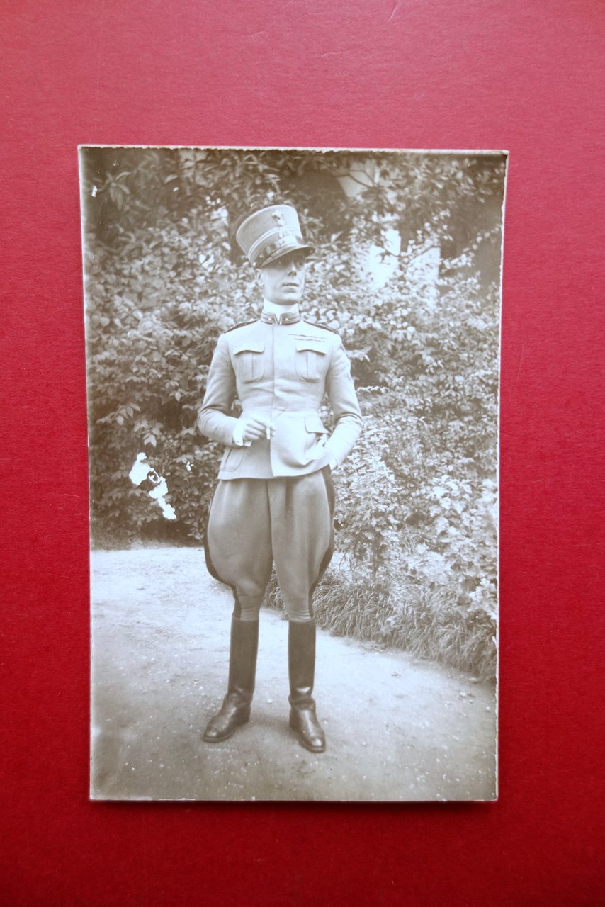 Fotocartolina Ufficiale in Uniforme WW1 Grande Guerra Dedica Originale