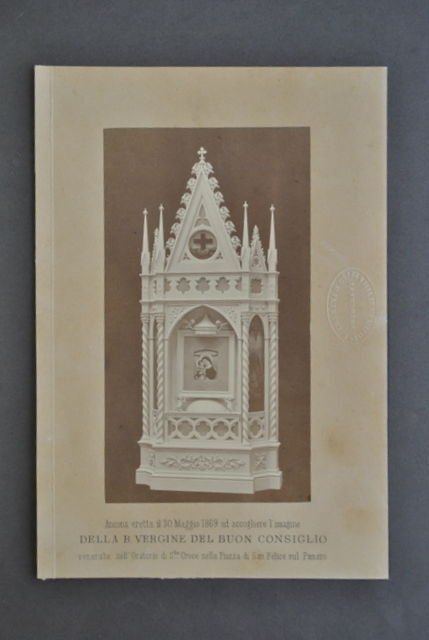 Fotografia Albumina Ancona Vergine Buon Consiglio San Felice Modena Firenze …