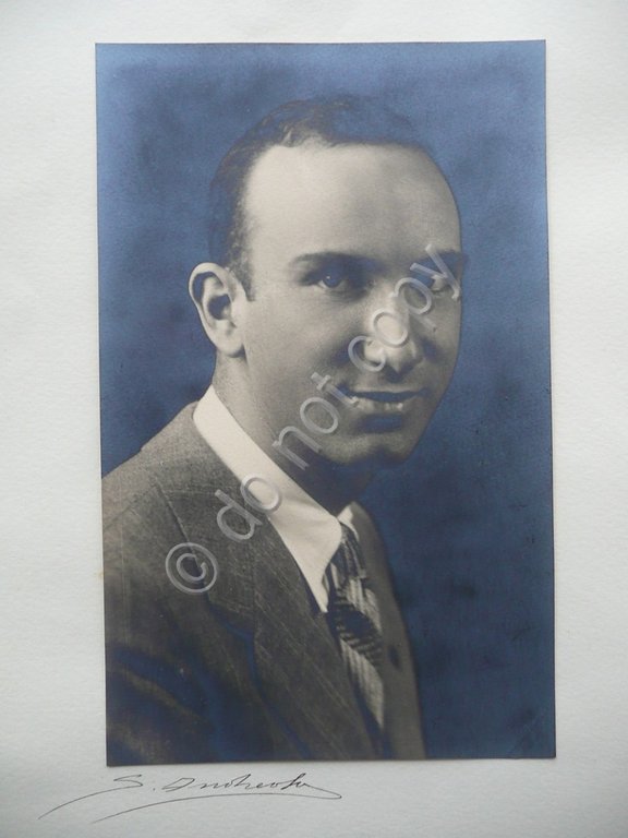 Fotografia Artistica Ritratto Maschile Salvatore Andreola Modena Firmata Busta