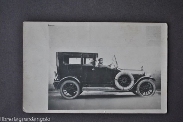 Fotografia Cartolina Automobilismo Automobili Auto Epoca Primo 1900