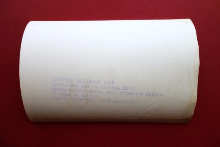 Fotografia Istituto LUCE Batteria Contraerea Aviazione Repubblicana 1944 RSI WW2