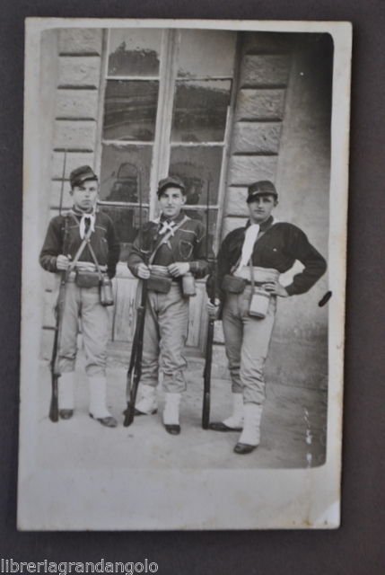 Fotografia Militaria Soldati in Posa Fanti Esercito Uniformi 1928