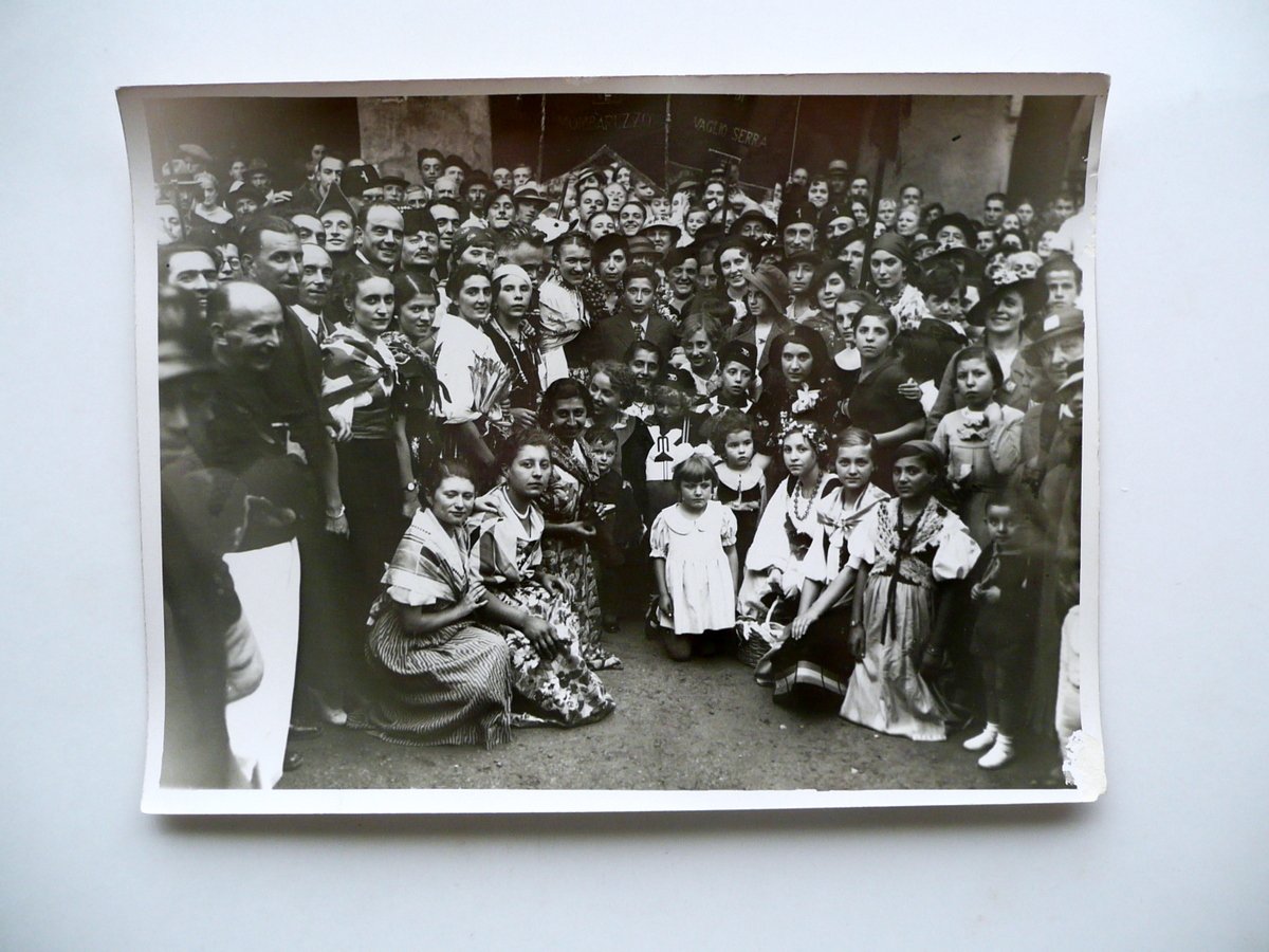 Fotografia Nizza Monferrato Manifestazione Folkloristica Massaie Rurali 1935