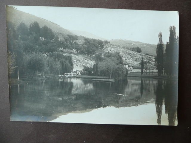 Fotografia Originale Antica Fonti Clitunno Campello Spoleto '900 Umbria Perugia