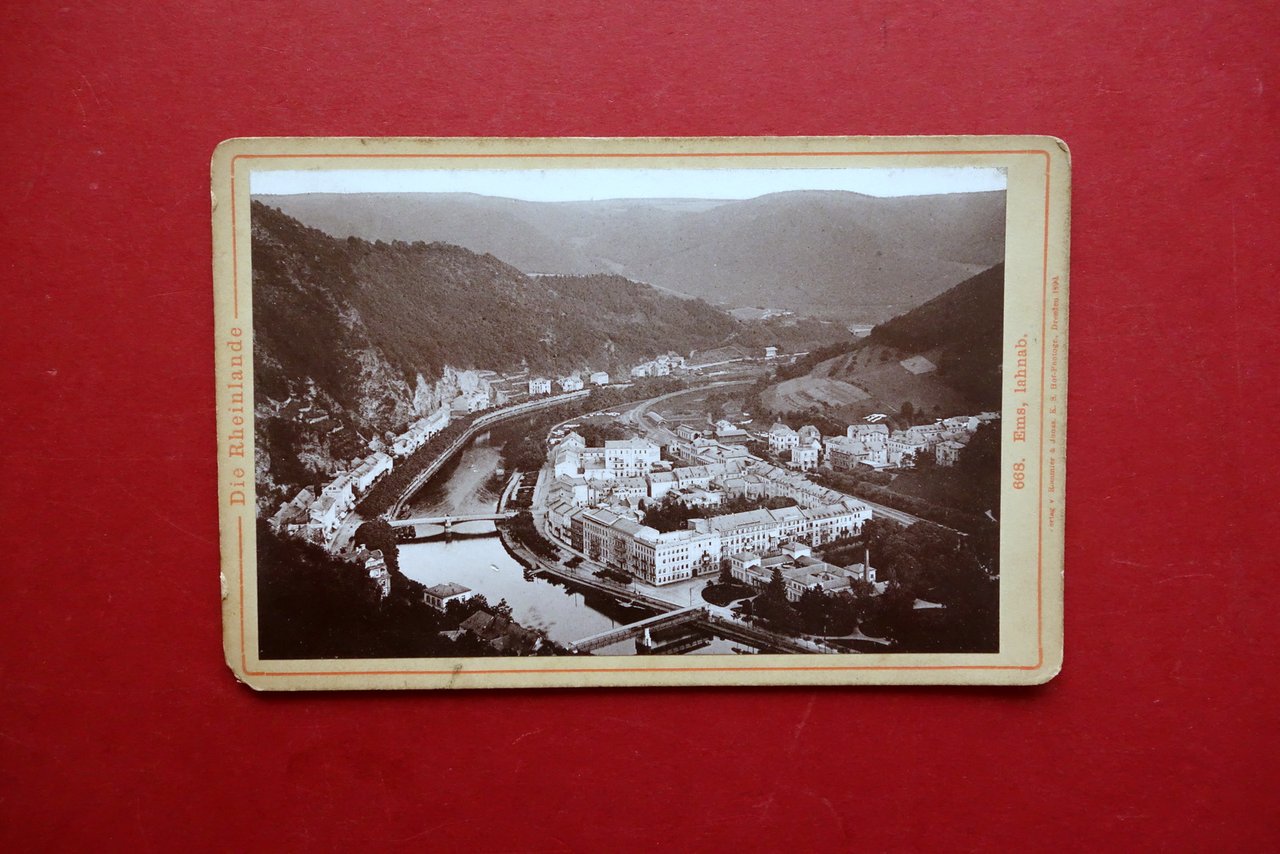 Fotografia Originale Bad Ems Iahnab Rheinlande Foto Rummler Dresda 1890 | Immagine principale