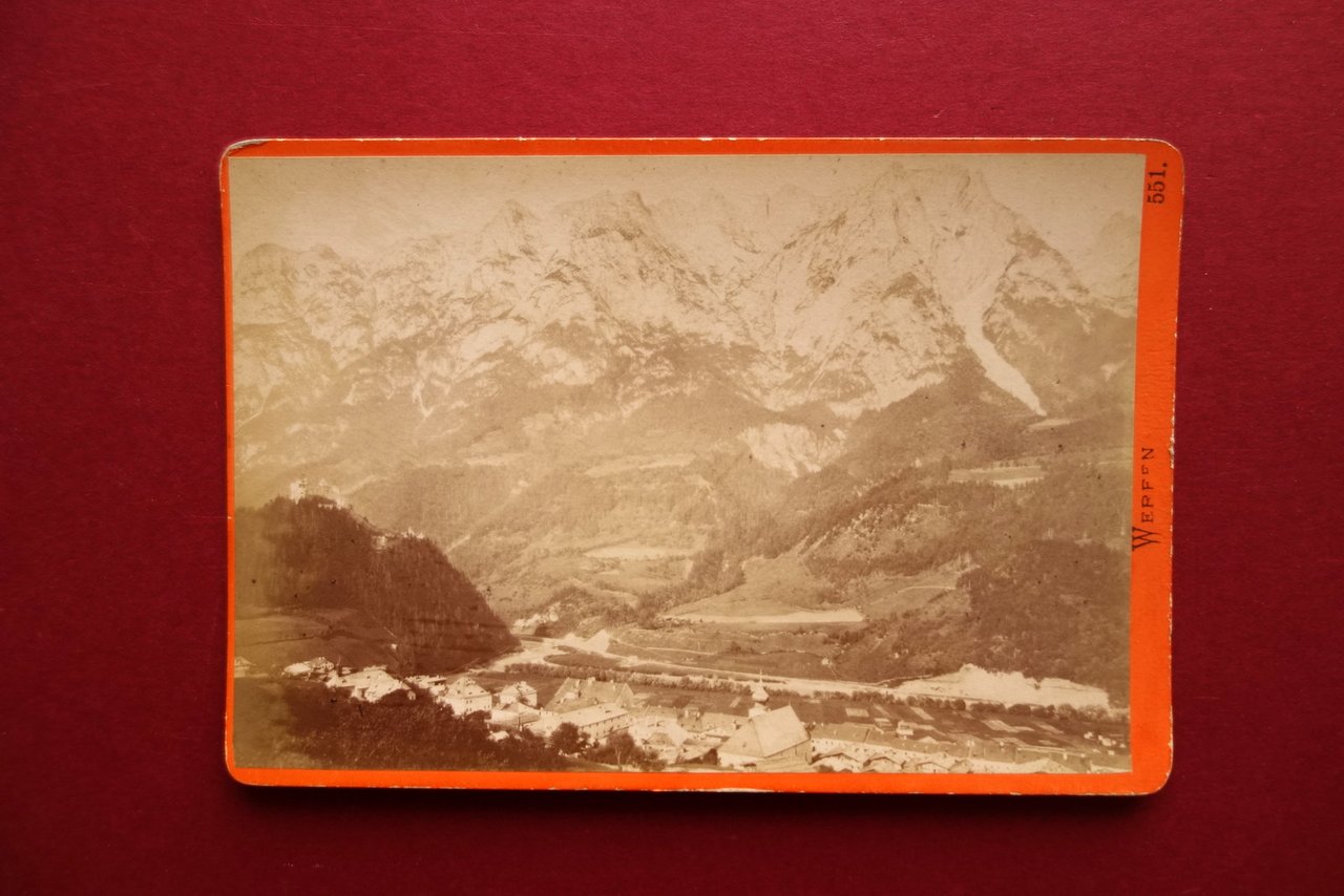 Fotografia Originale Baldi & Wurthle Salisburgo Salzburg Fine '800