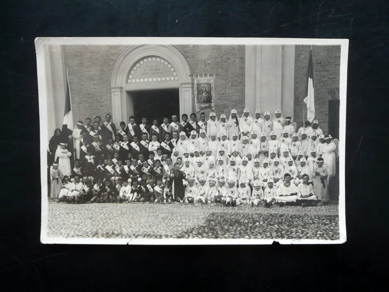 Fotografia Originale Carpi Piccoli Crociati di S. Croce Foto Sgarbi Primo '900