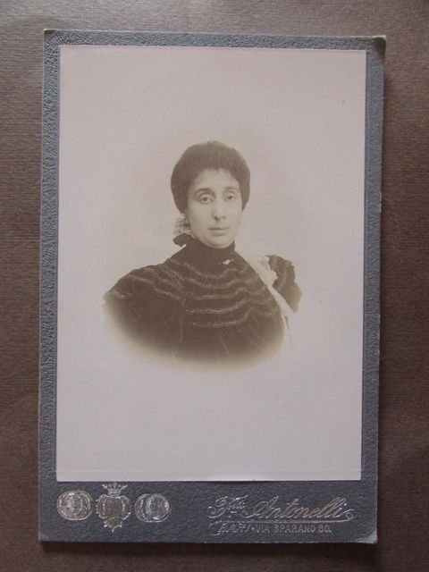Fotografia Originale Epoca Donna Antonelli Bari Via Sparano Puglia