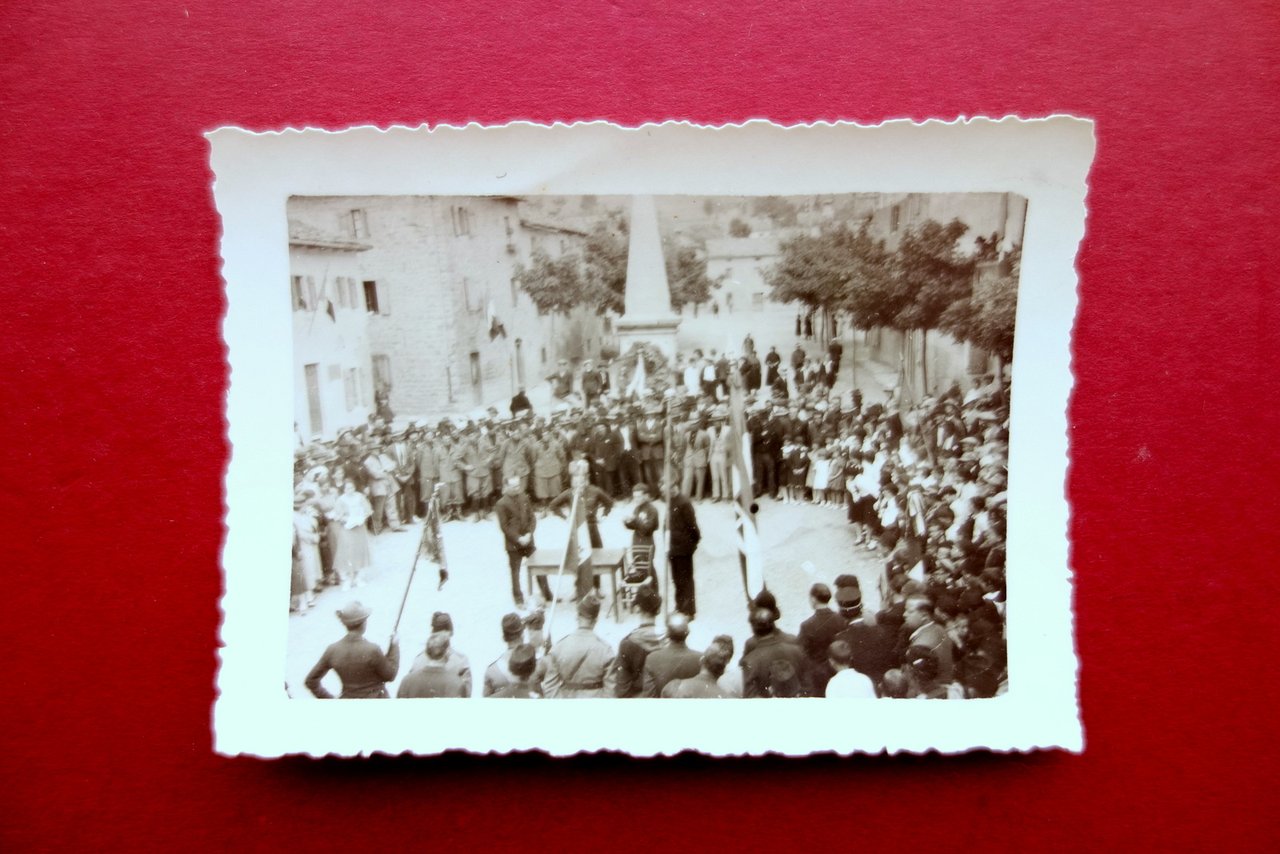 Fotografia Originale Frassinoro Rapporto Politico Comizio Ventennio 1934 Modena