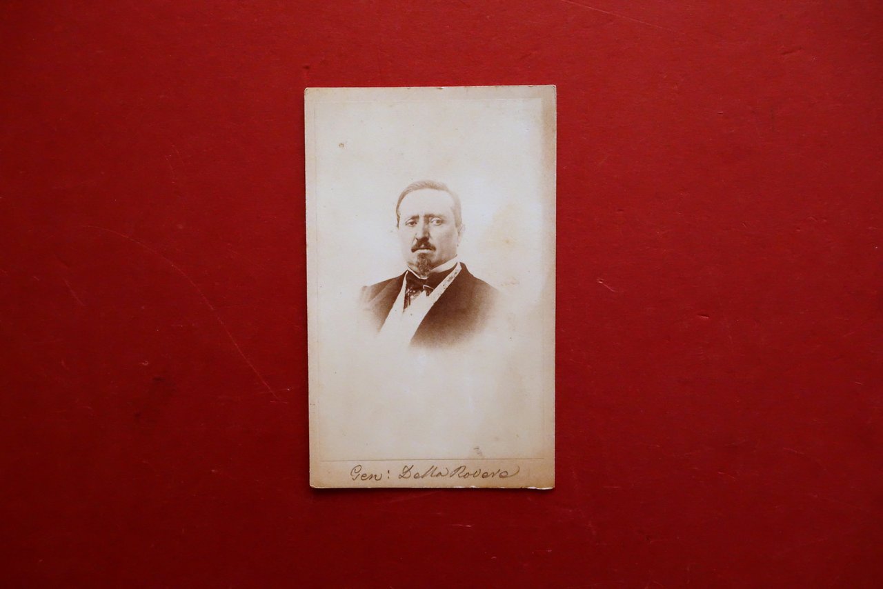 Fotografia Originale Generale Alessandro della Rovere Casale Monferrato '800
